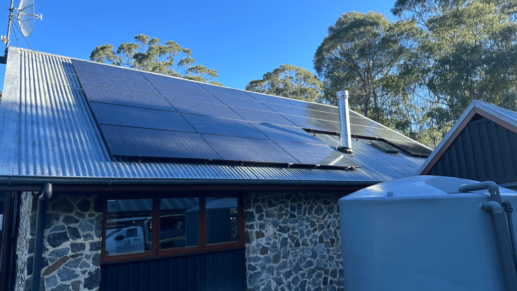 solar installation at a home located in the Southern Highlands